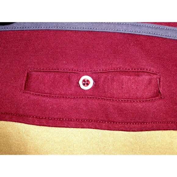 VTG Haband Casual Joe Polo Shirt Mens Large Color Block Long Sleeve - Picture 6 of 9